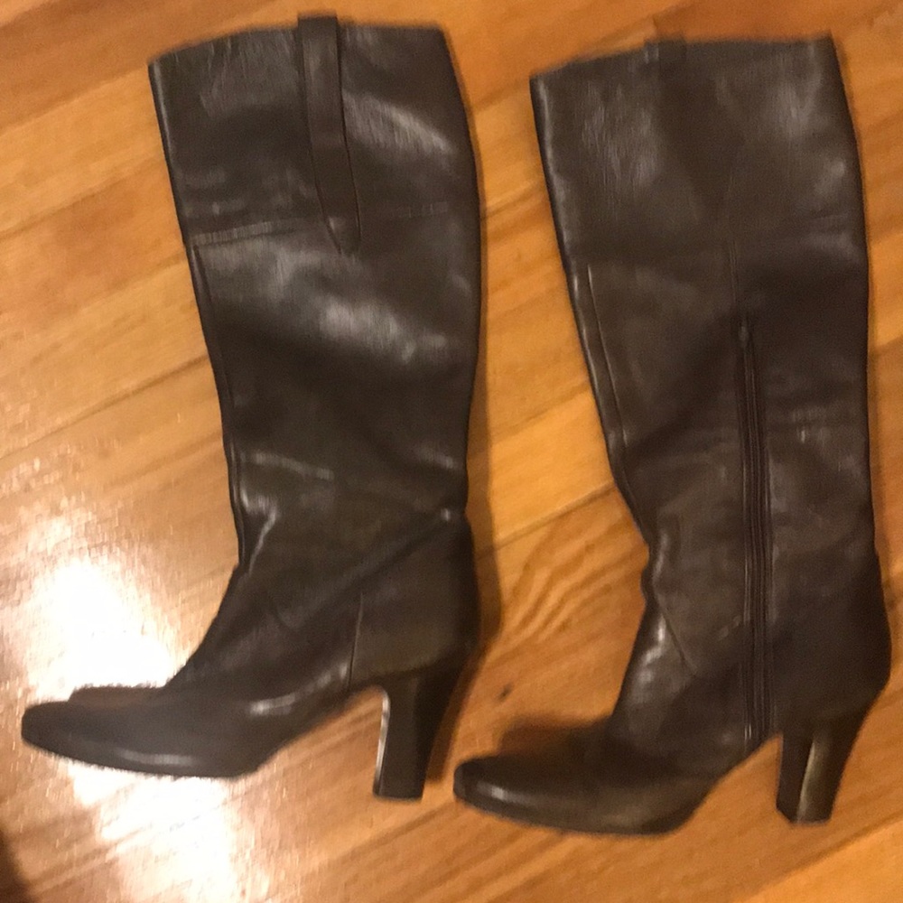Brown leather Sacco boots